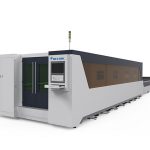 máquina de corte por láser industrial para procesamiento de metales tipo cubierto completo 1000w