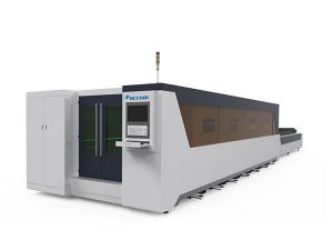 máquina de corte por láser industrial para procesamiento de metales tipo cubierto completo 1000w